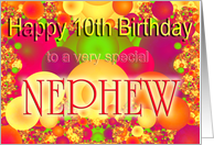 Happy 10th Birthday Nephew card