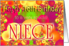 Happy 16th Birthday Niece card