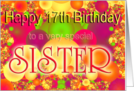 Happy 17th Birthday Sister card