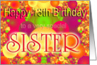 Happy 13th Birthday Sister card