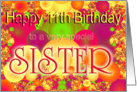 Happy 11th Birthday Sister card