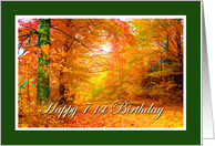 Happy 71st Birthday card