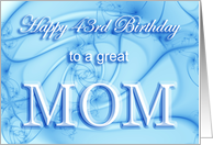 Happy 43rd Birthday Mom card