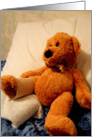 Broken Leg Teddy Bear card