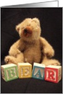 Spelling Bears card