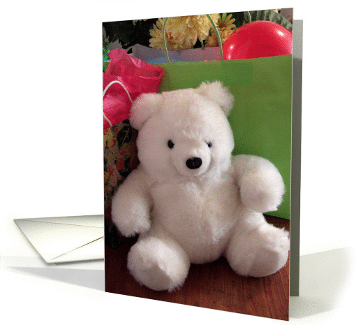 Birthday Gift Bear card (67088)