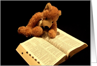 Scripture Bear card