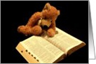 Scripture Bear card