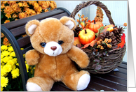 Happy Harvest Bear card