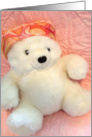Teddy Bear in Pink Scarf card