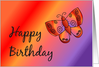 Birthday Butterfly card
