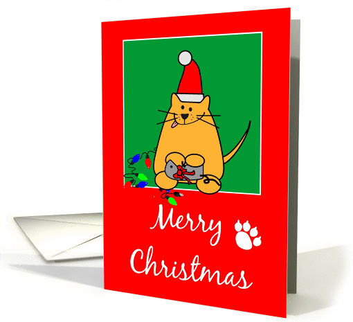 Christmas Cat card (104249)