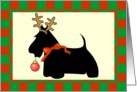 Scottie Dog Christmas card