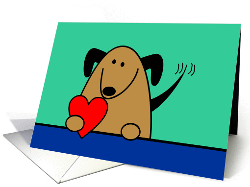 Hearts n Dogs card (117630)