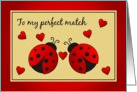 Ladybug Valentine card