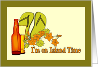 I’m On Island Time card