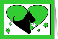 Happy St. Patrick’s Day Scottie card