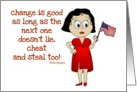 Time For Change card