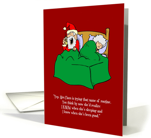 He Knows When You've Been Sleeping card (304112)