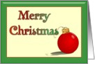 Christmas Ornaments card