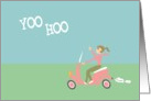 Scooter Hello card