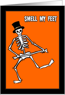 Trick or Treat Smell My Feet Halloween card