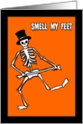 Trick or Treat Smell My Feet Halloween card