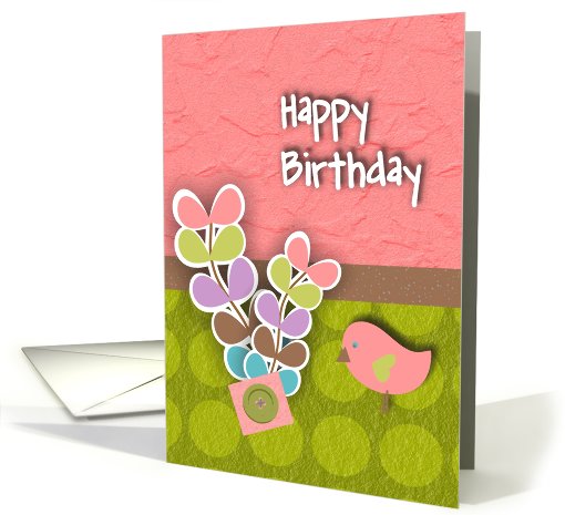 Happy Birthday Birdie card (510591)