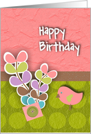 Happy Birthday Birdie card