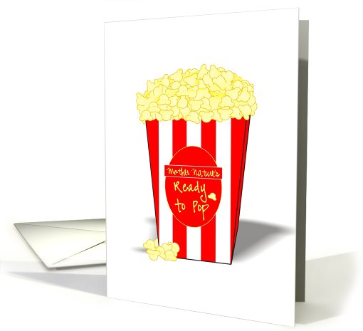 Heard There's a Kernel Ready to Pop!- Expecting A Grandbaby Humor card