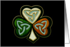 St Patrick’s 3d Shamrock card