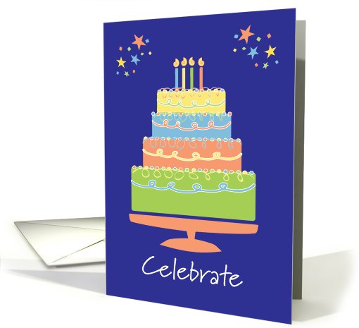 Celebration Cake Birthday card (713410)