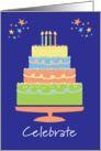 Celebration Cake Birthday card