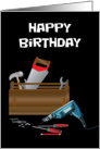 Happy Birthday Toolbox, Handyman card