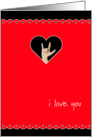 I love you sign language card