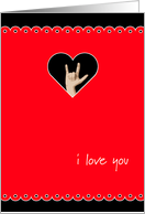 I love you sign language birthday card