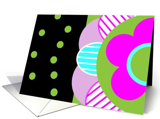 Happy Birthday Flower Power card (791129)