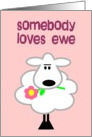 Somebody Loves Ewe card