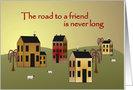 The Road To A Friend card
