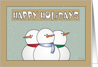 Snowman Holiday card