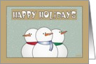 Snowman Holiday card