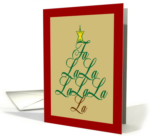 Fa La La La La card (97996)