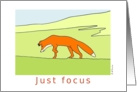 Red fox Encouragement Card