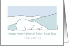 Happy International Polar Bear Day Card