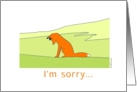 Apology - I’m sorry Red Fox Card