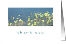 Thank you aquatic four-leaf clover card