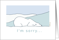 Apology - I’m sorry Polar Bear Card