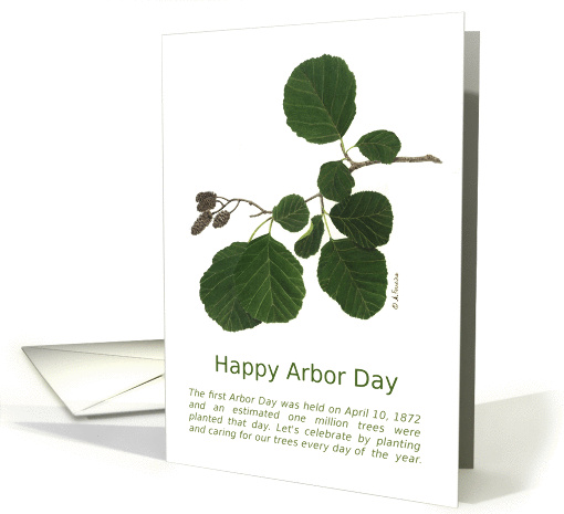 Happy Arbor Day Alder card (1086640)