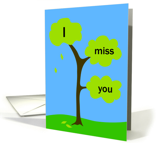All my tree branches miss you card (99929)