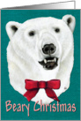 Beary Christmas Polar Bear card
